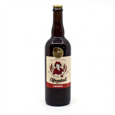 Bière Ambrée Artisanale du Périgord Laboureuse Brasserie Effrontad'Bio 75cl