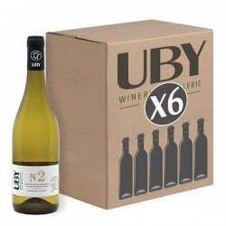 Carton de 6 Bouteilles Domaine Uby Chenin Chardonnay N°2 IGP Côtes de Gascogne Blanc 2023 75cl