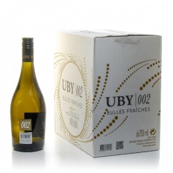 Carton de 6 Bouteilles Domaine Uby Bulles Fraiches Pétillant Vin de France 6x75cl