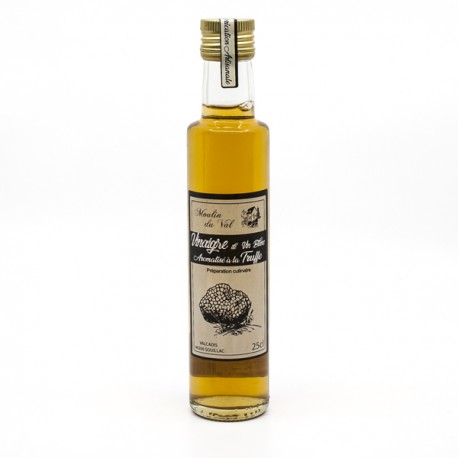 Vinaigre de Vin Blanc Aromatisé à la Truffe Moulin du Val 25cl