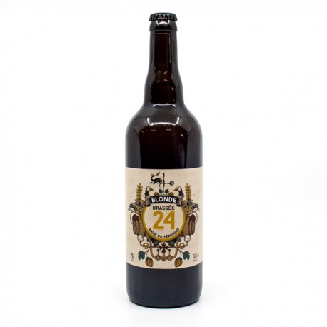 Bière brassée 24 blonde Brasserie Artisanale de Sarlat 75cl