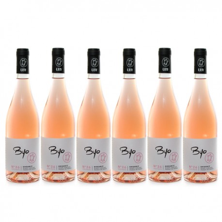 Carton de 6 Bouteilles de Domaine UBY Byo Rosé Cabernet Franc Merlot 2019 6x75cl