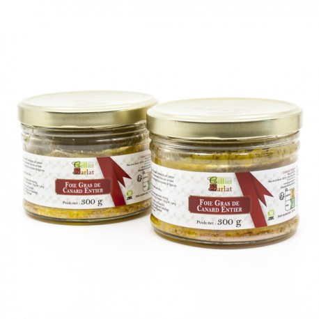 Lot de 2 Foie Gras de Canard Entier Twist Off 300g soit 600g