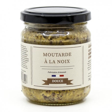 Moutarde à l'ancienne aux noix 190g