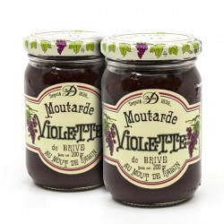 Lot de 2 Moutardes Violettes de Brive 200g soit 400g