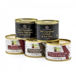 Assortiment de 5 Terrines Dégustation 65g soit 325g