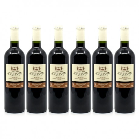 Promotion 6 bouteilles de Clos des Verdots AOC Bergerac Rouge 2020 6x75cl