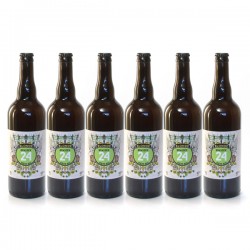 Lot de 6 Bières Brassée 24 Blonde Bio Brasserie Artisanale de Sarlat 75cl