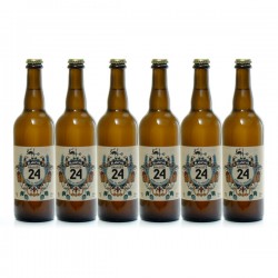 Lot de 6 Bières Brassée 24 Blanche Brasserie Artisanale de Sarlat 75cl