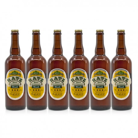 Lot de 6 Bières Blondes Artisanales du Quercy Brasserie Ratz