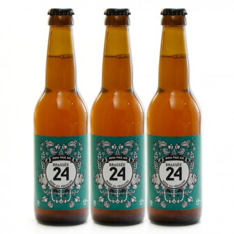 Lot de 3 Bières Brassée 24 Indian Pale Ale Brasserie Artisanale de Sarlat 33cl