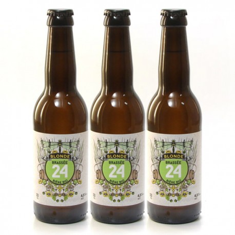 Lot de 3 Bières Blondes Bio Brassée 24 Brasserie Artisanale de Sarlat 33cl