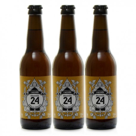 Lot de 3 Bières Blondes l'Adorée Brassée 24 Brasserie Artisanale de Sarlat 33cl