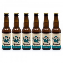 Pack de 6 Bières Blanches Artisanales Frenchies IPA Brasserie Effrontad' Bio 33cl