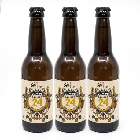 Lot de 3 Bières Blondes Brassée 24 Brasserie Artisanale de Sarlat 33cl