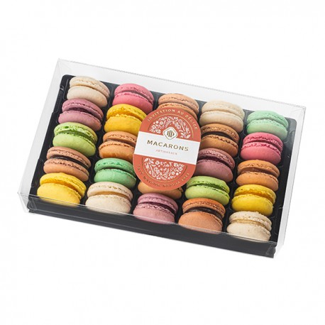 Coffret 25 macarons frais artisanaux Lucy Borie 500g