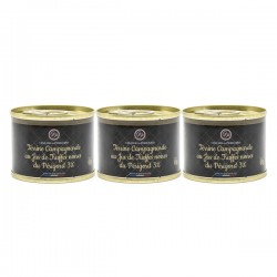 Lot de 3 Terrines Campagnardes au Jus de Truffes Noires du Périgord 3% 65g