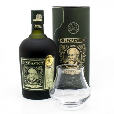 1 Rhum Diplomatico Reserve Exclusive Venezuela Ron 40° 70cl + 1 Verre Offert