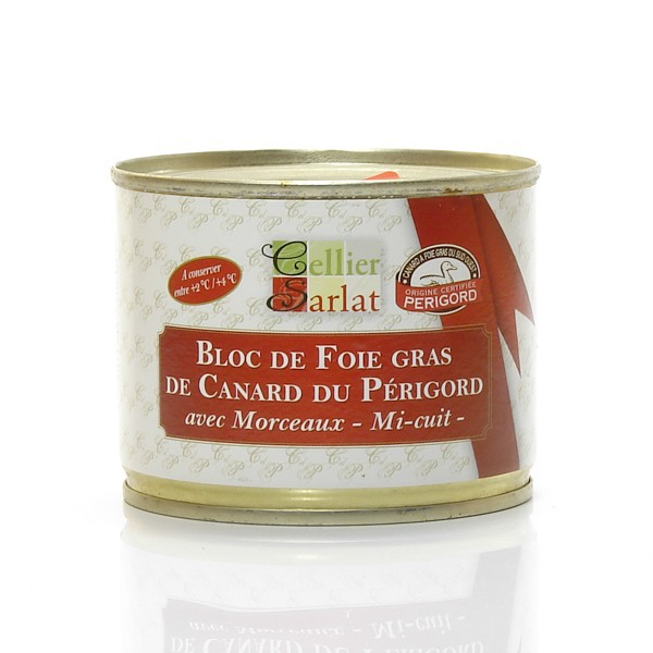 Lobe de Foie Gras de Canard Entier mi-cuit au Poivre Noir - Cellier du  Périgord