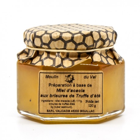 Miel d'Acacia aux Brisures de Truffe d'Eté 120g - Cellier du Périgord