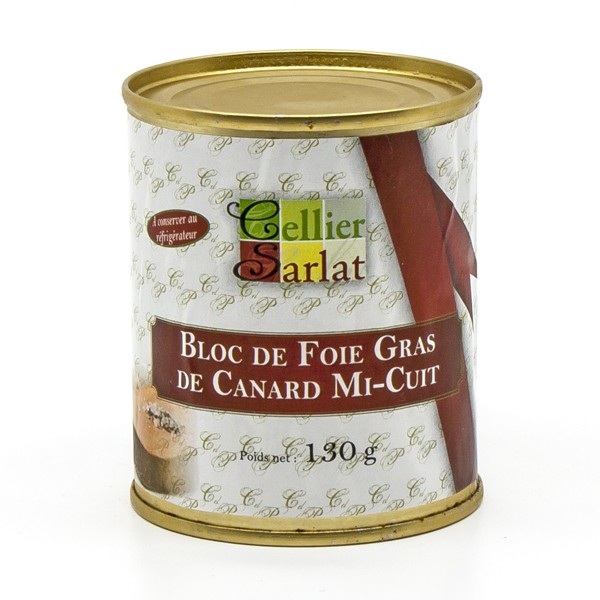 Bloc de Foie Gras de Canard Mi-Cuit 130g - Cellier du Périgord