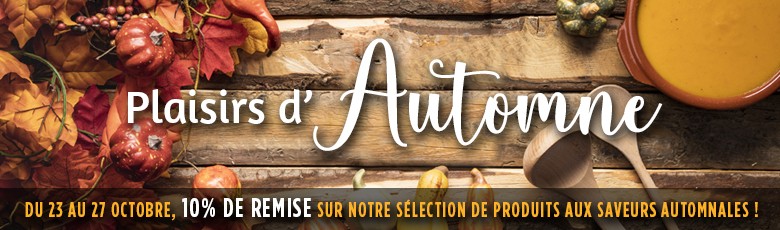 10% de remise sur notre sélection de produits d'automne